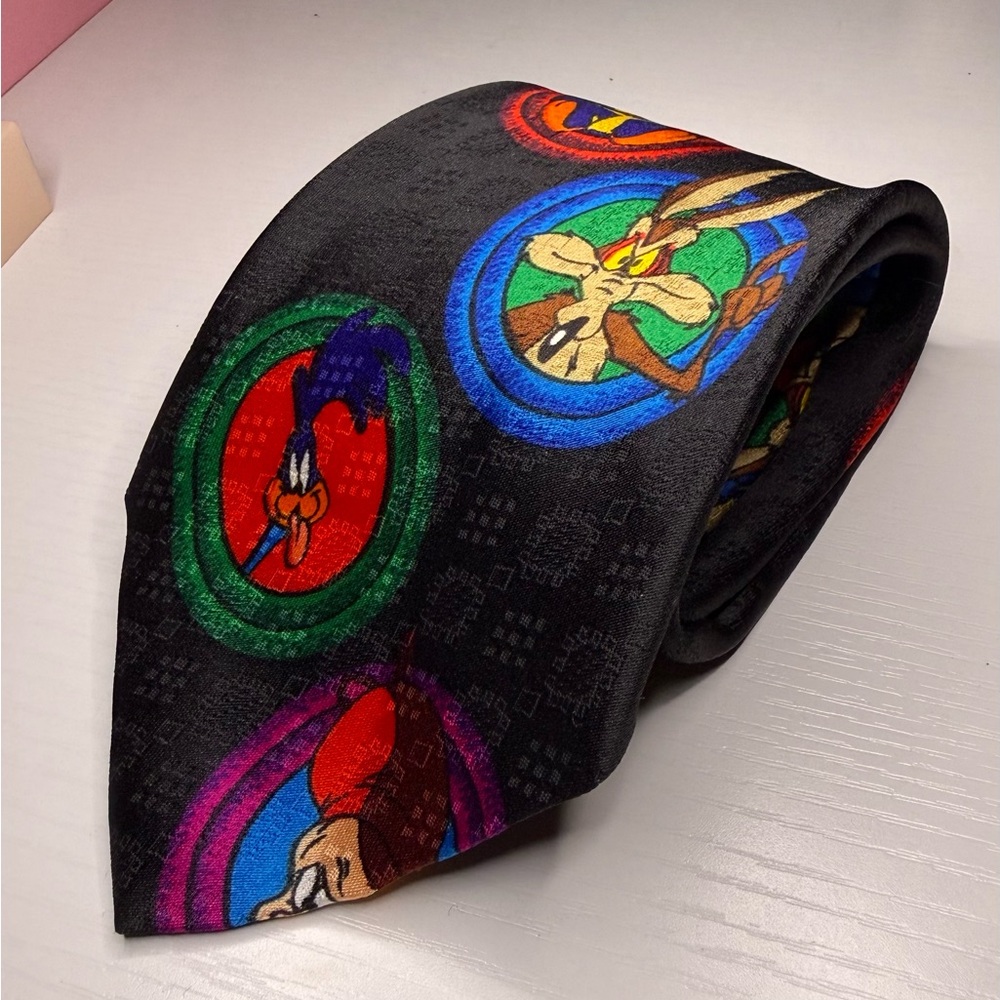 Vintage 1993 Looney Tunes Tie Bugs Bunny Tweety Taz Warner Bros